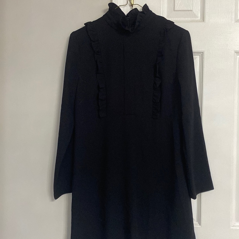 Zara long sleeve black dress